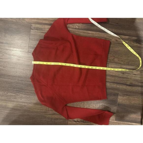 Brunello Cucinelli Red Cashmere Sweater sz M - Picture 5 of 6
